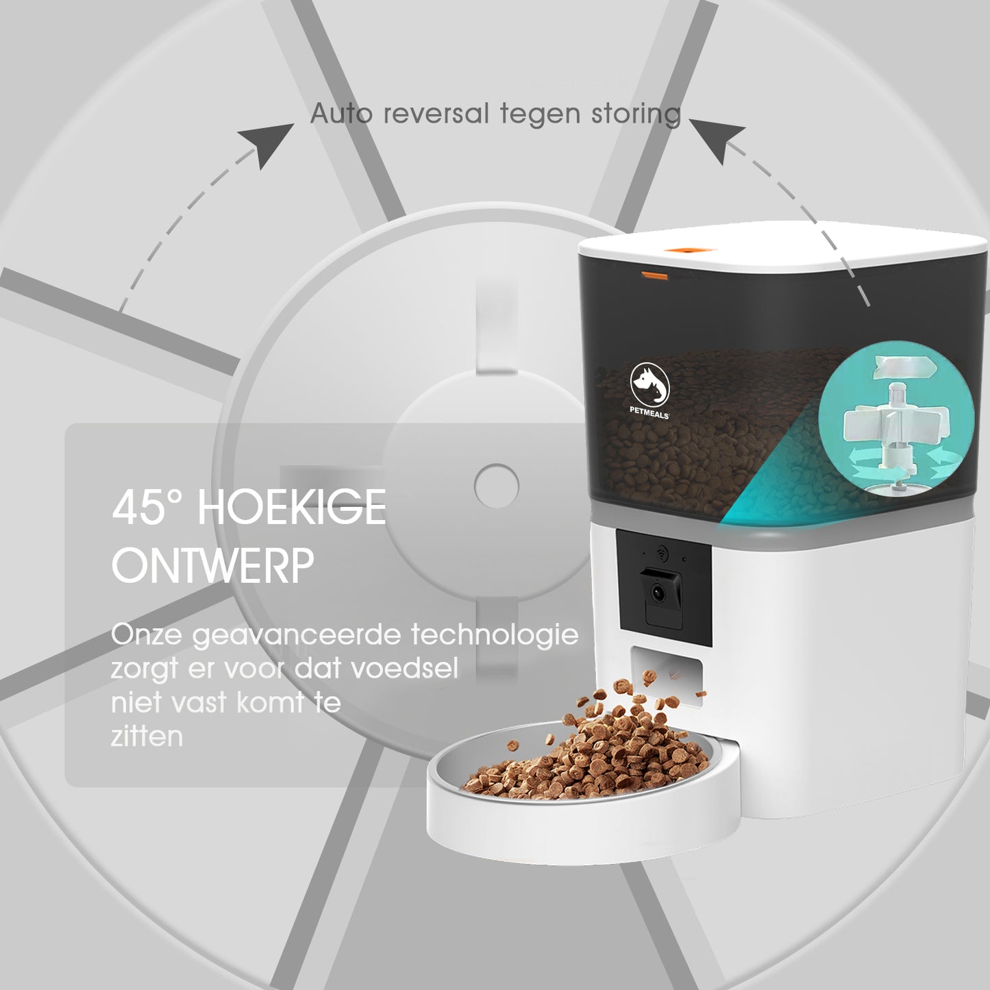 PetMeals® Automatische Voerbak - Camera - Single Bowl