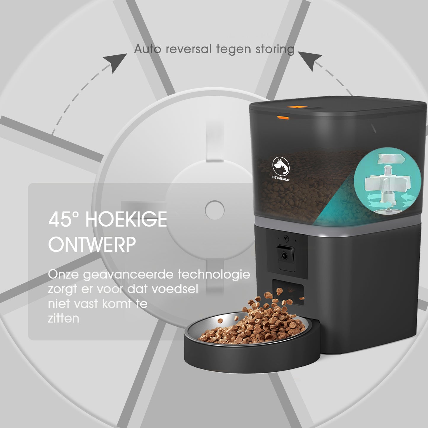 PetMeals® Automatische Voerbak - Camera - Single Bowl