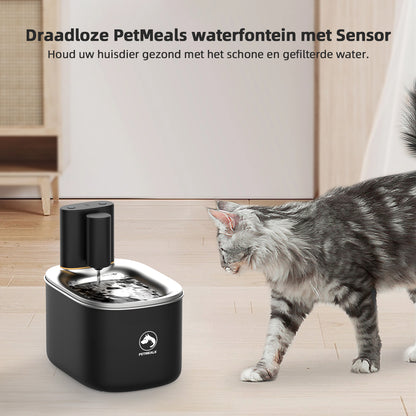 9. PetMeals® Drinkfontein kat & hond - Smart Kattenfontein met App - 4L