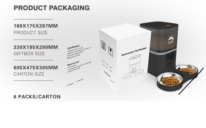 5. PetMeals® Automatische Voerbak - WIFI - Dual Bowl