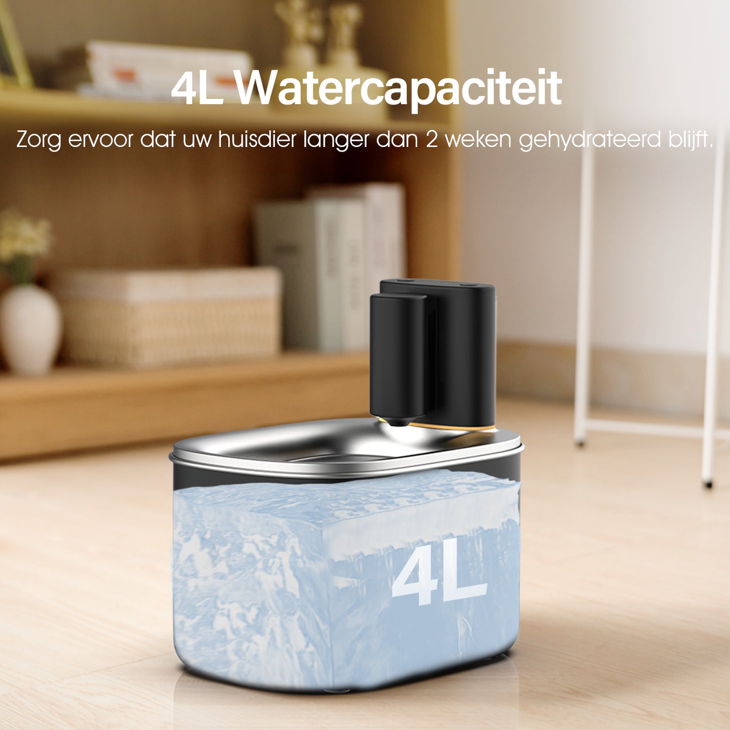 9. PetMeals® Drinkfontein kat & hond - Smart Kattenfontein met App - 4L