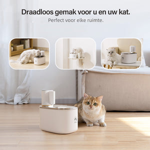 PetMeals® Drinkfontein kat & hond - Smart Kattenfontein met App - 4L