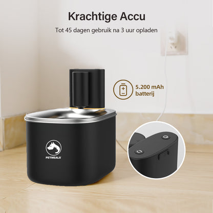 9. PetMeals® Drinkfontein kat & hond - Smart Kattenfontein met App - 4L