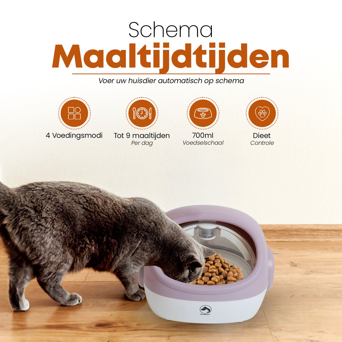 11. PetMeals® - Automatische voerbak - Voerautomaat met RFID Chip voor Halsband