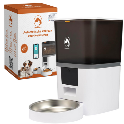 8. PetMeals® Automatische Voerbak met WiFi – Enkele Voerbak voor Honden & Katten