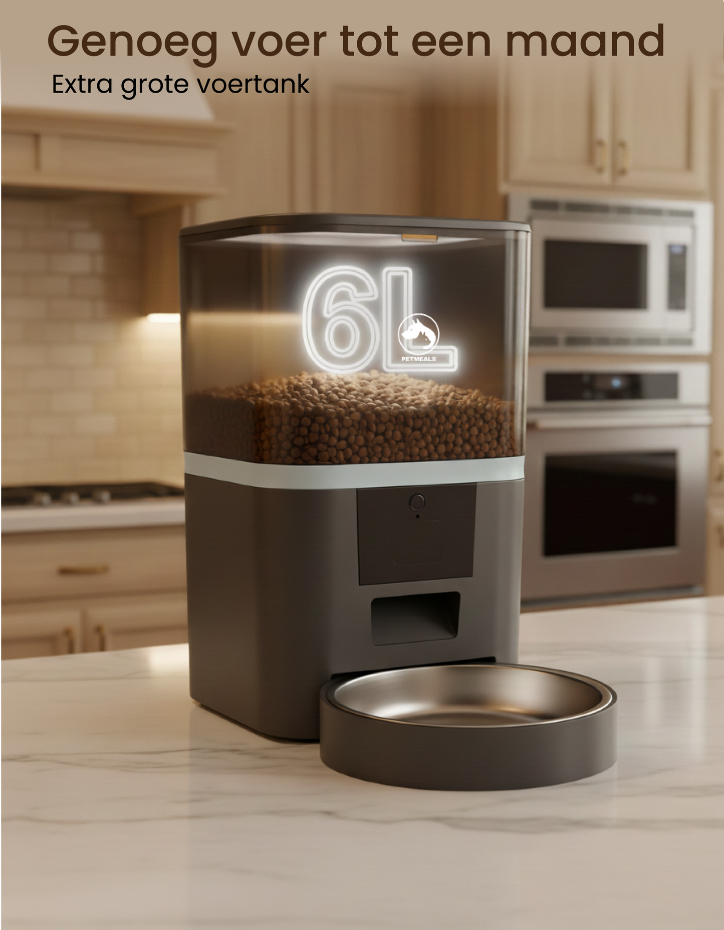 7. PetMeals® Automatische Voerbak met WiFi – Enkele Voerbak voor Honden & Katten