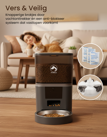 7. PetMeals® Automatische Voerbak met WiFi – Enkele Voerbak voor Honden & Katten