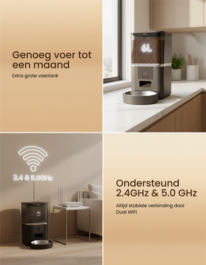 3. PetMeals® Automatische Voerbak met Camera – Enkele Voerbak voor Honden & Katten