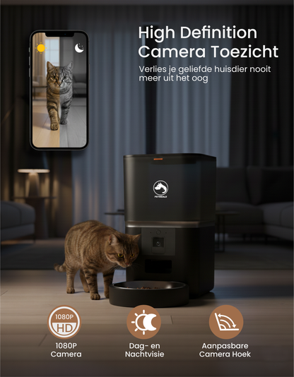 3. PetMeals® Automatische Voerbak met Camera – Enkele Voerbak voor Honden & Katten