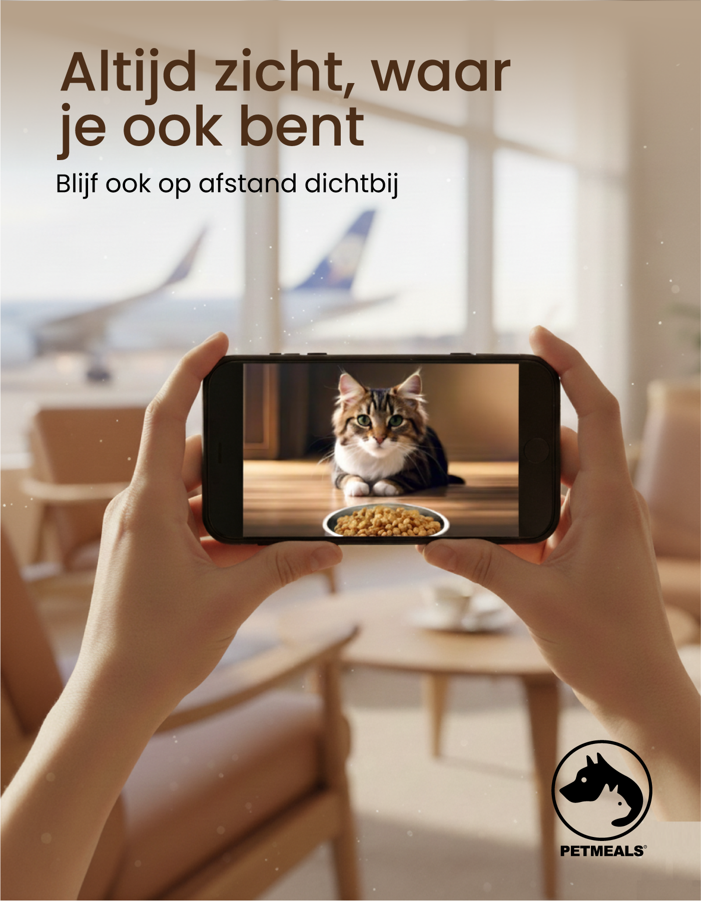 3. PetMeals® Automatische Voerbak - Camera - Single Bowl