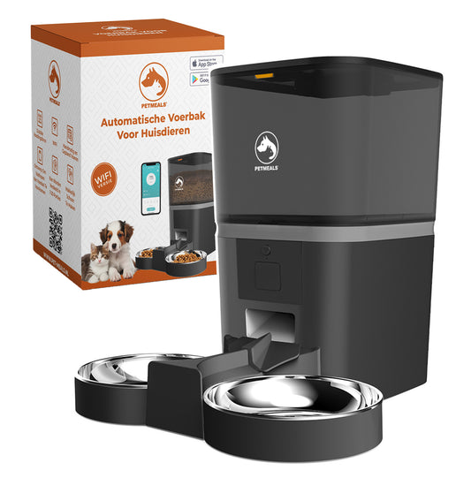 5. PetMeals® Automatische Voerbak - WIFI - Dual Bowl