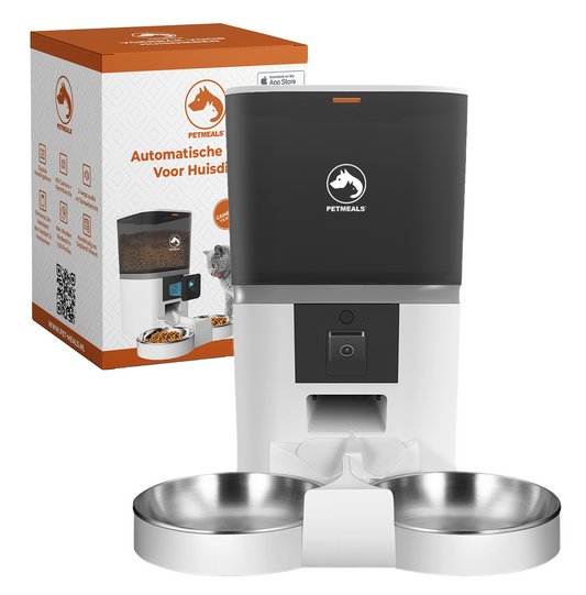 2. PetMeals® Automatische Voerbak - Camera - Dual Bowl