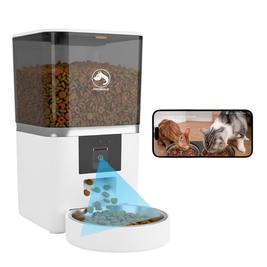 4. PetMeals® Automatische Voerbak met Camera Enkele voerbak voor honden en katten