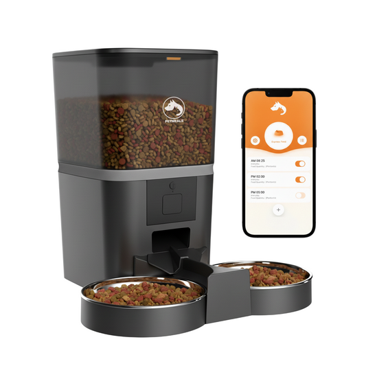 5. PetMeals® Automatische Voerbak met App Dubbele voerbak voor honden en katten