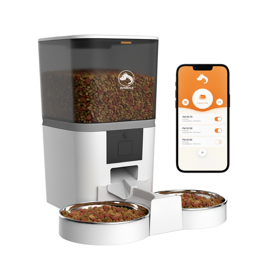 6. PetMeals® Automatische Voerbak met App Dubbele voerbak voor honden en katten