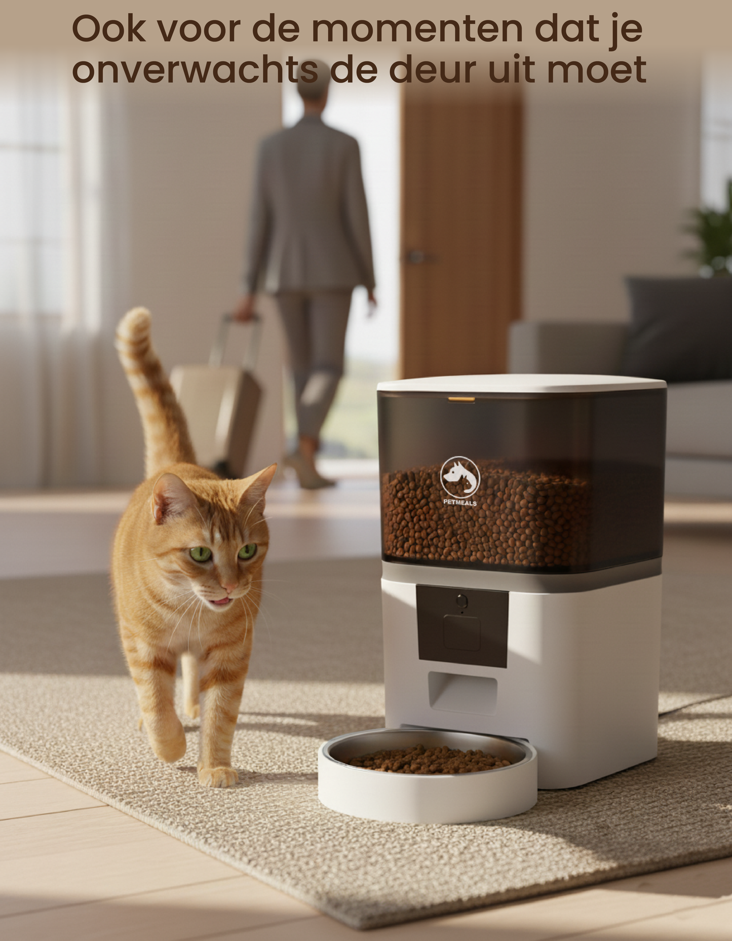 8. PetMeals® Automatische Voerbak met WiFi – Enkele Voerbak voor Honden & Katten