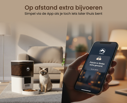 8. PetMeals® Automatische Voerbak met WiFi – Enkele Voerbak voor Honden & Katten