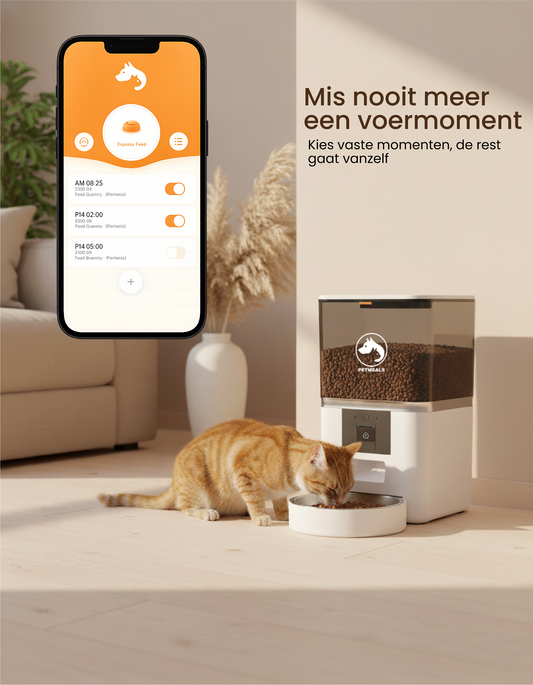 4. PetMeals® Automatische Voerbak - Camera - Single Bowl