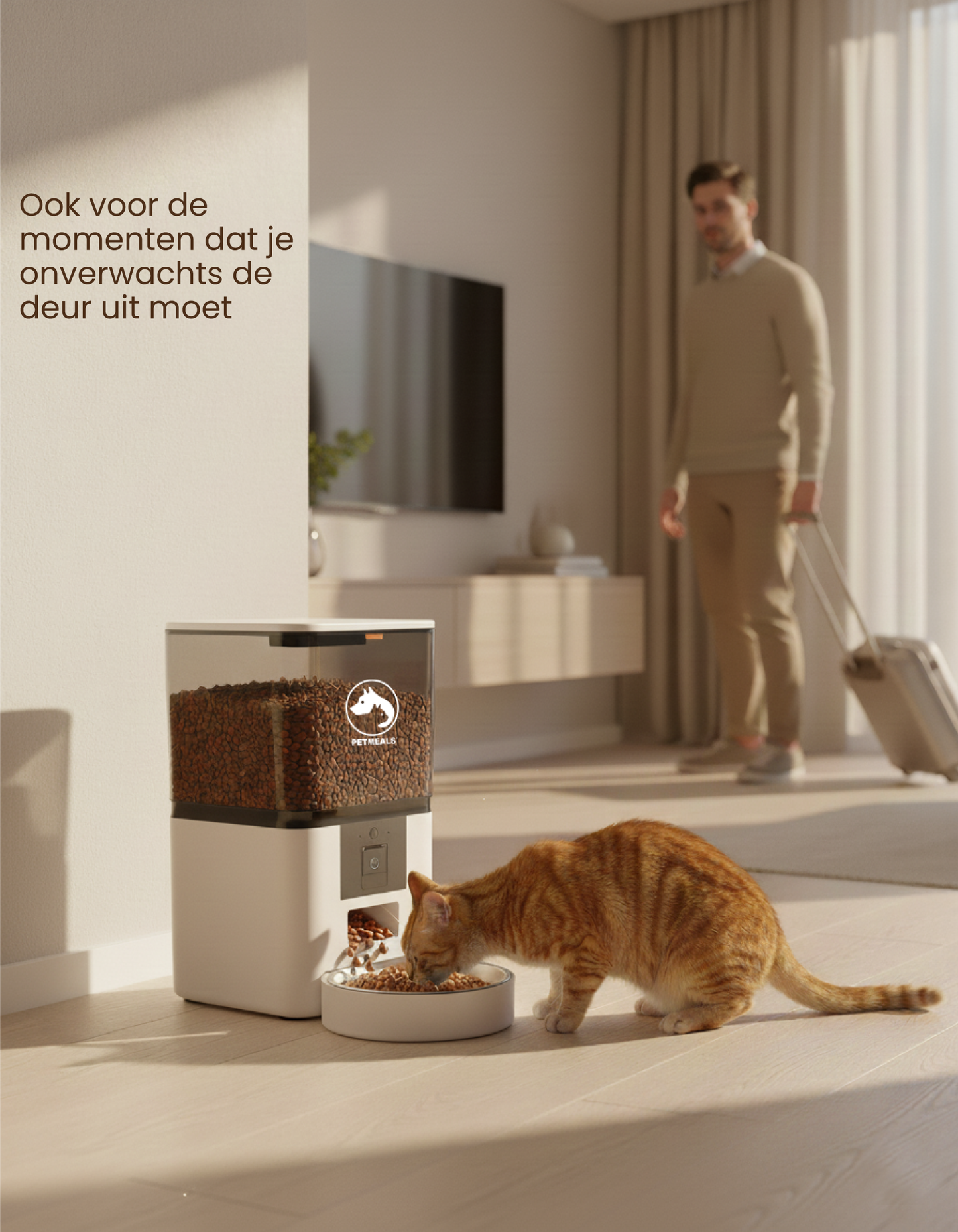 4. PetMeals® Automatische Voerbak - Camera - Single Bowl