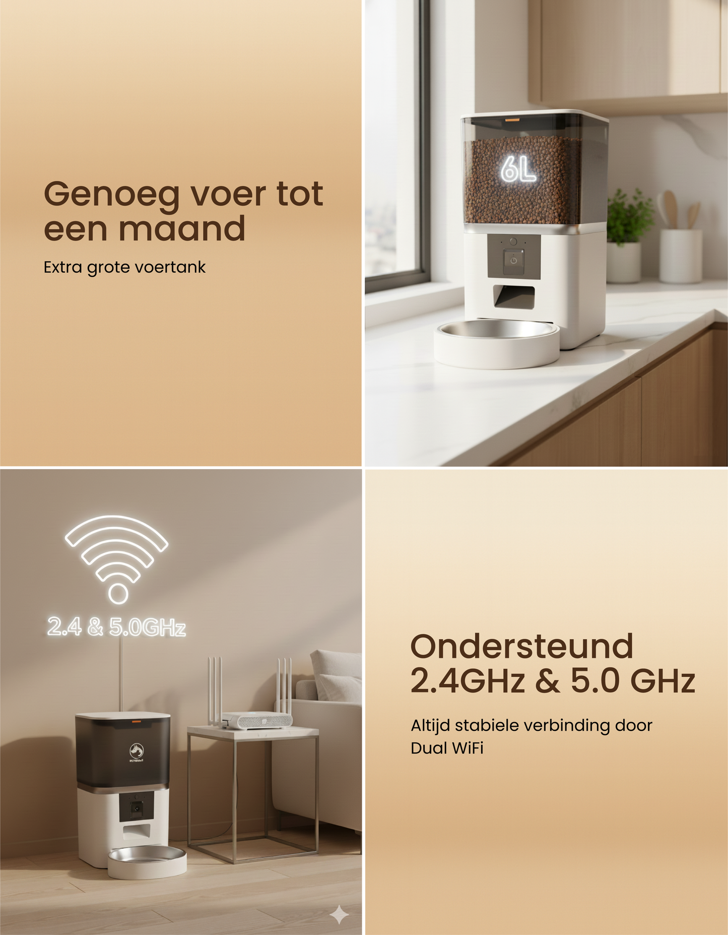 4. PetMeals® Automatische Voerbak - Camera - Single Bowl