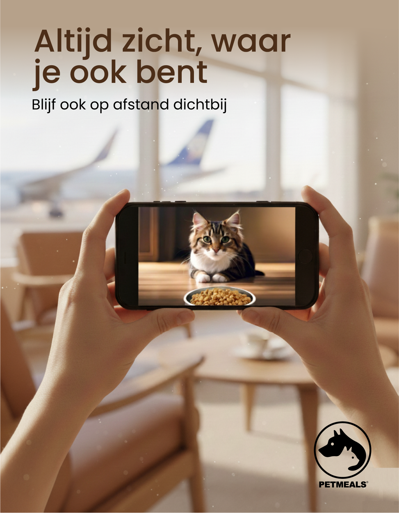 4. PetMeals® Automatische Voerbak - Camera - Single Bowl